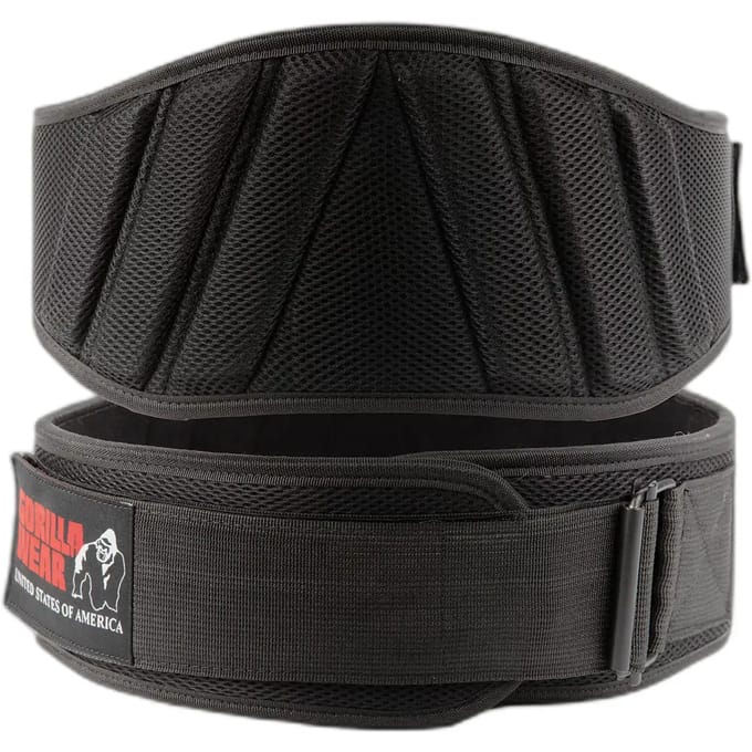 Gorilla Wear Lifting Belt 6 Inch Padded Mesh - Zwart - M