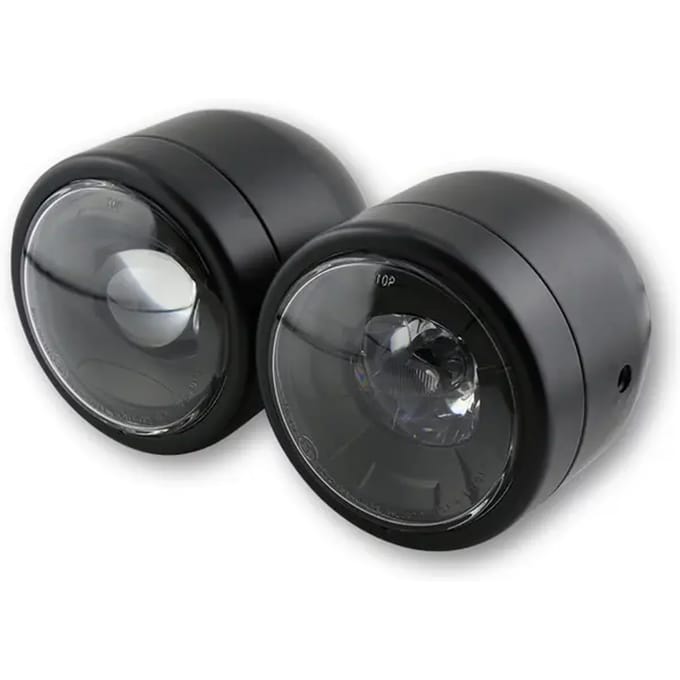 Opzij gemonteerde motorfiets LED-koplamp Shinyo Twin