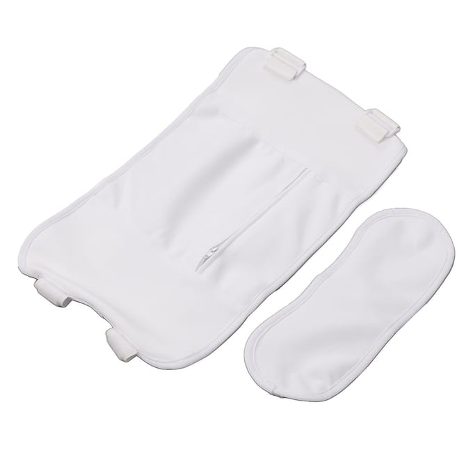 Castoroliepakking Set Wit Herbruikbaar Wasbaar Castorolie Kompreswikkel Set voor Ontsteking white