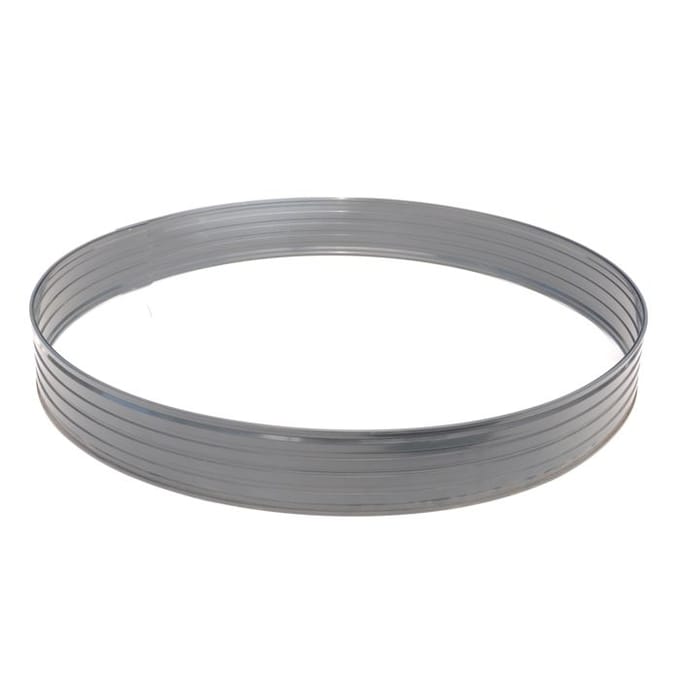Aluminium boomring hoogte 100 mm diameter 0,8 m ronde rand voor tuin bloembed gazon grijs