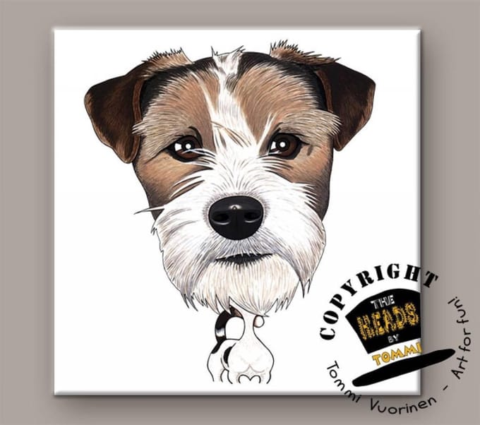 Tegel Hond Jack Russel