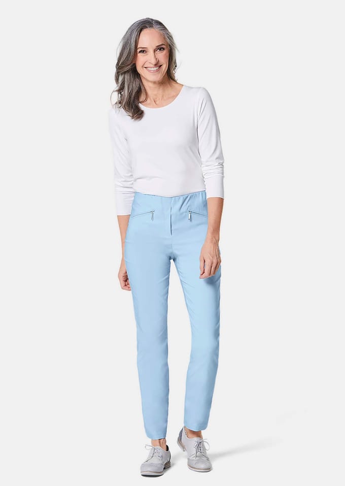 Bengaline broek LOUISA - lichtblauw - Gr. 25 van Goldner Fashion