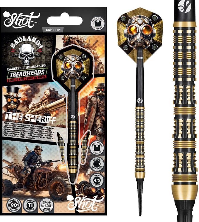 Shot Badlands The Sheriff 90% - Soft Tip Darts