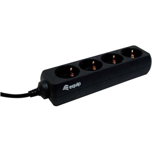 Equip 333281 Stekkerdoos Zwart Apparaatstekker C13/C14 1 stuk(s)