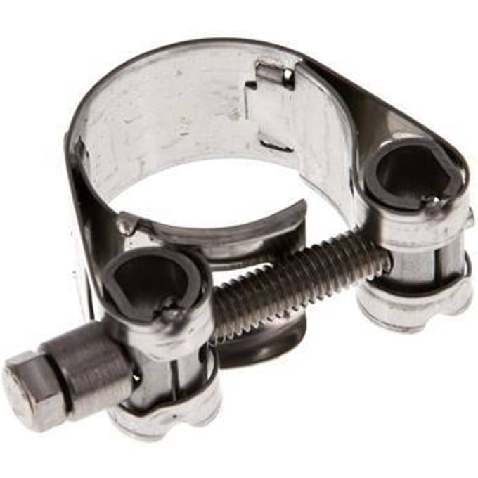 25 - 27 mm Slangklem van Rvs 304 met een 18 mm band - Norma