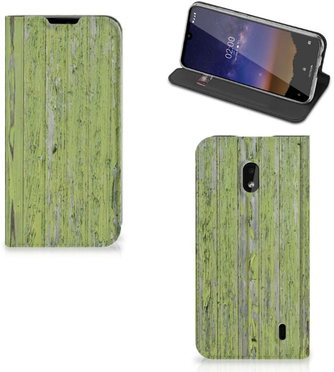Nokia 2.2 Book Wallet Case Green Wood