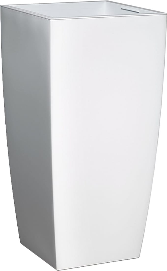 Elezza Infinity Bloempot L25 x B25 x H52 cm - Wit