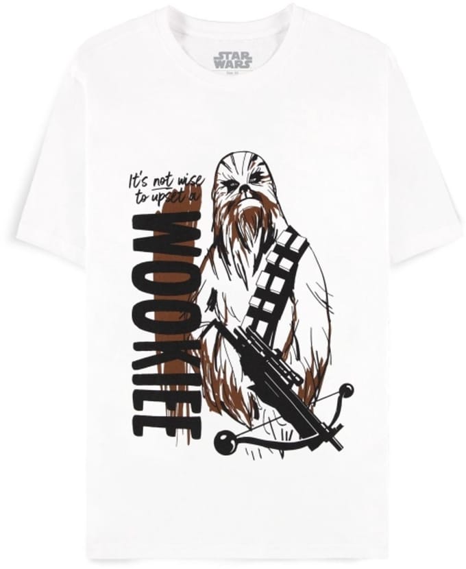 Disney Star Wars The Mandalorian - Chewbacca Heren T-shirt - M - Wit