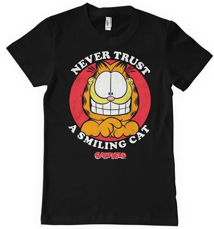Garfield Never Trust A Smiling Cat – Groot, lang T-shirt VIA-1-GAR002-H63-14