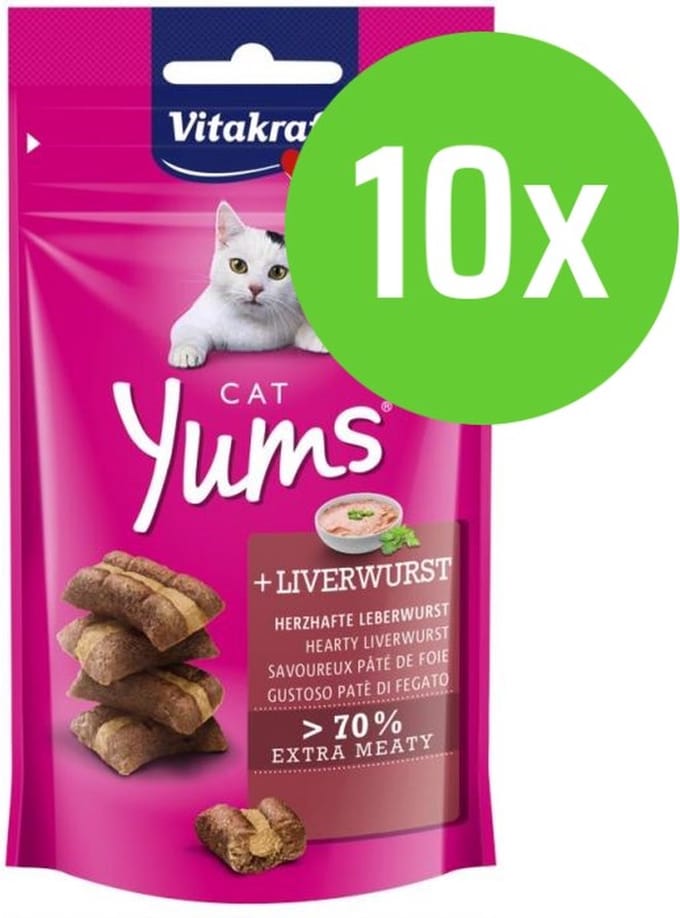 Vitakraft cat yums Leverworst - 10 x 40 g