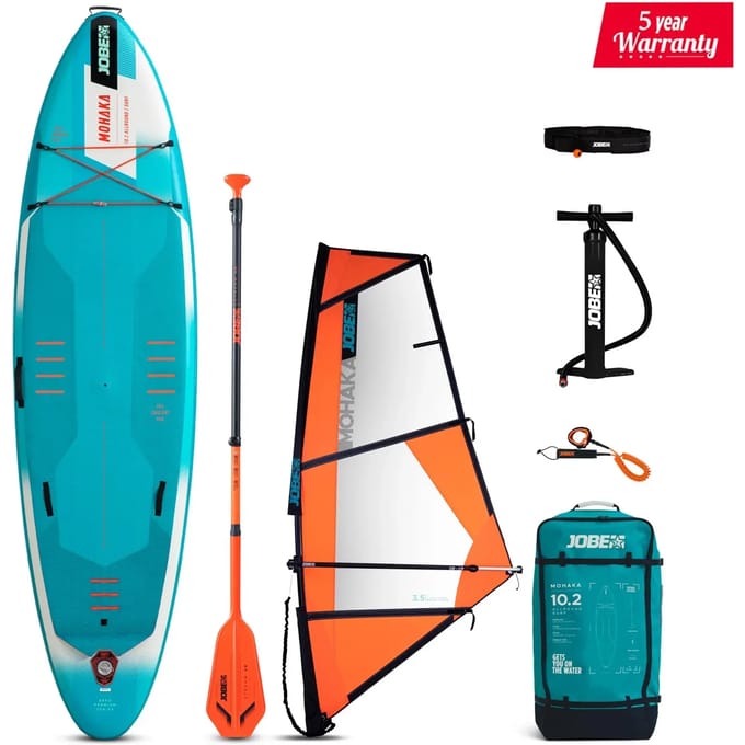 Opblaasbare stand up paddle board + zeil Jobe Sports Mohaka 10.2