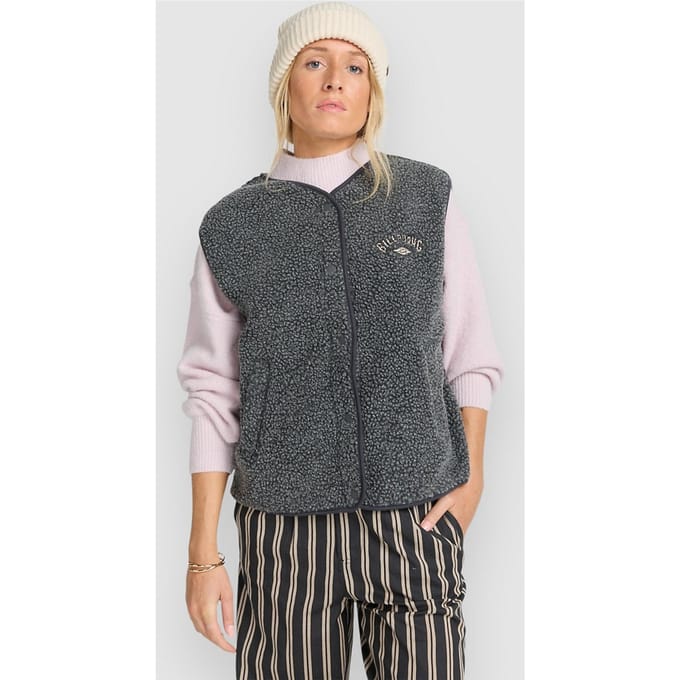 Billabong Be Happy Fleece Bodywarmer zwart