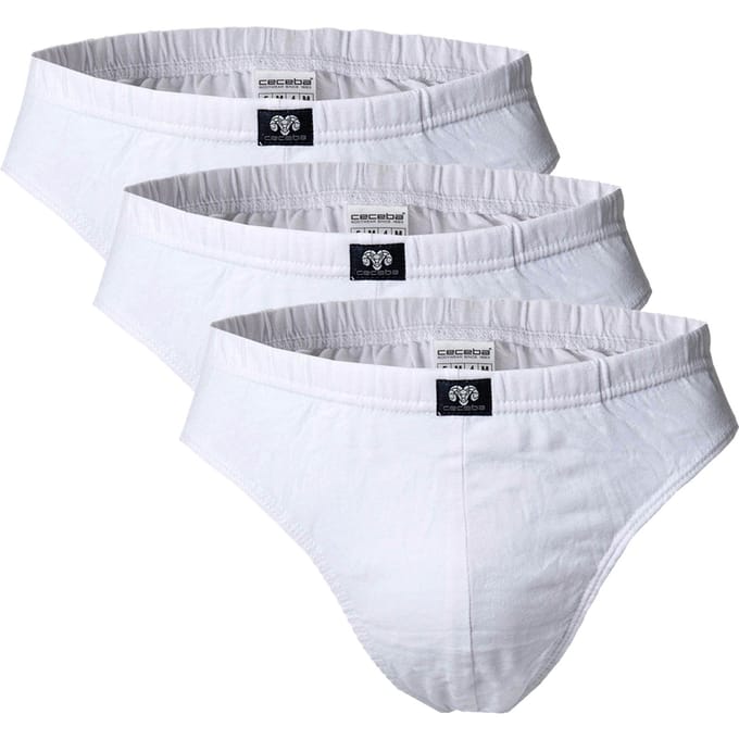 Ceceba heren slips (3-pack) - wit