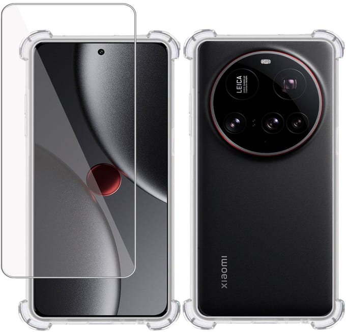 TechNow Hoesje + Screenprotector geschikt voor Xiaomi 15 Ultra Hoesje Screenprotector - Tempered Glass - Extreme Shock Case Transparant