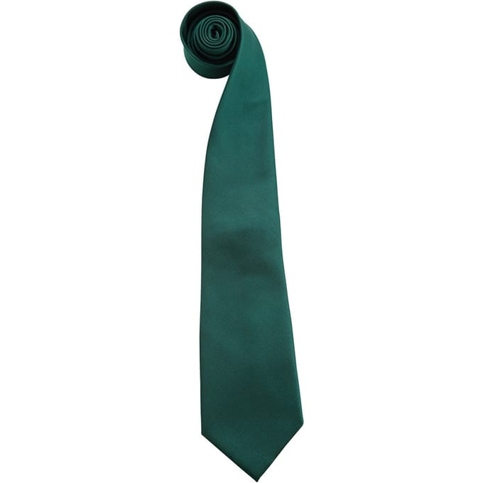 Premier Heren Kleuren Mode Stropdas (Fles groen)