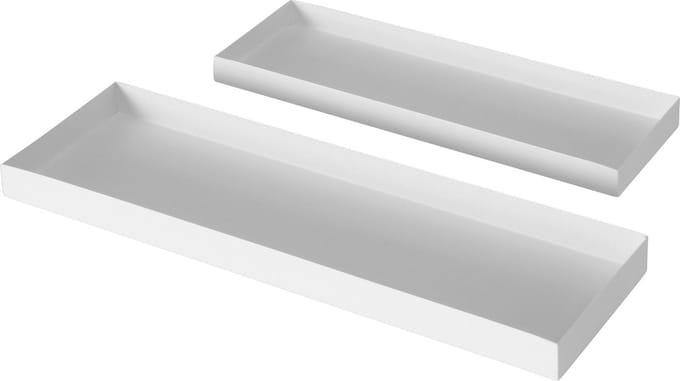 Dienblad Wit Rechthoek set van 2