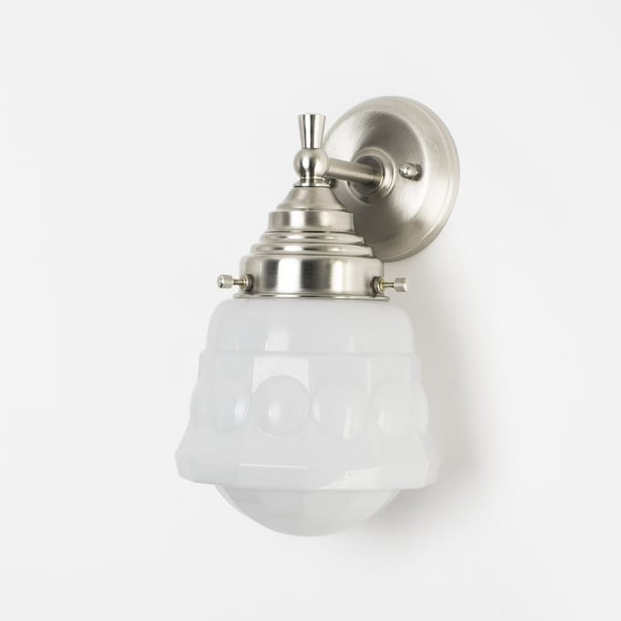 Wandlamp Weimar Royal Matnikkel. - Art Deco Trade