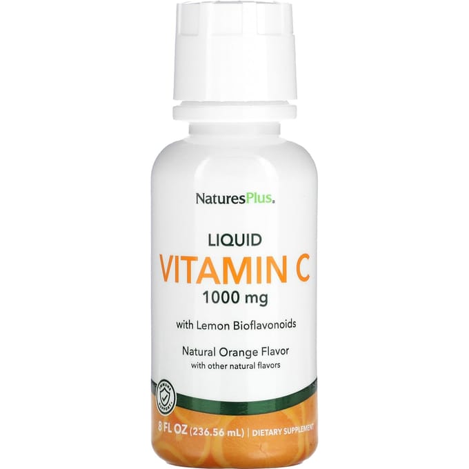 Vloeitamine C, Natuurlijke Sinaasappel, 236,56 ml (8 fl oz)