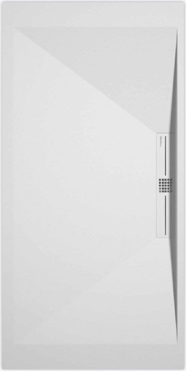 Sanifun douchebak Stone Side White Smooth 900 x 900 P