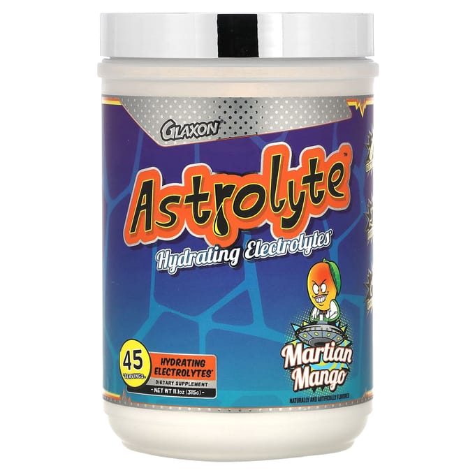 Glaxon, Astrolyte, Hydraterende Elektrolyten, Marsianse Mango Smaak, 11,1 oz (315 gr)
