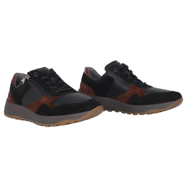 Waldläufer K-John - heren sneaker - Zwart - maat 41 (EU) 7.5 (UK)