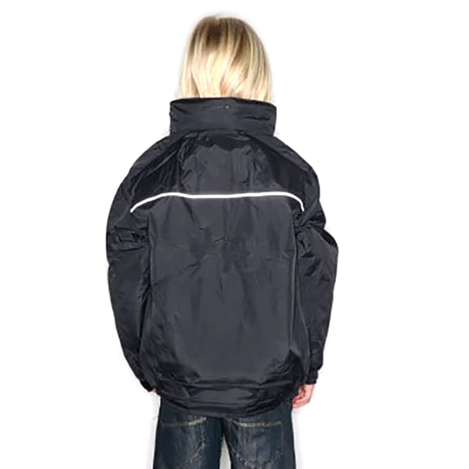 Regatta Kinderen/kinderen Waterdicht Windproof Dover-jasje (Zwart/Ash)