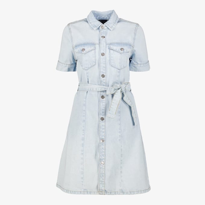 TwoDay dames denim jurk lichtblauw - Maat XS