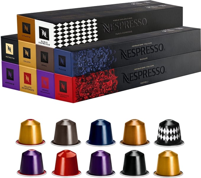 Nespresso - Original - Intense Espresso's Pakket - Koffiecups - 100 capsules