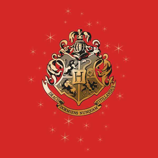 Harry Potter Star Hogwarts Gold Crest trui - Rood - S