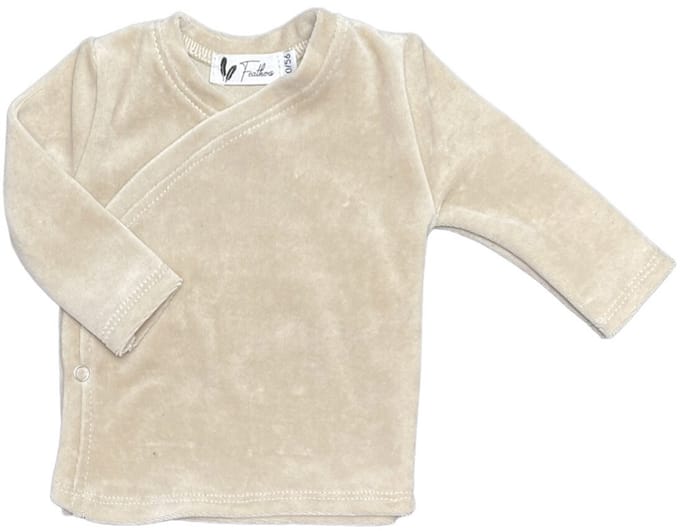 Overslagshirtje - Nicky - Light beige - maat 44