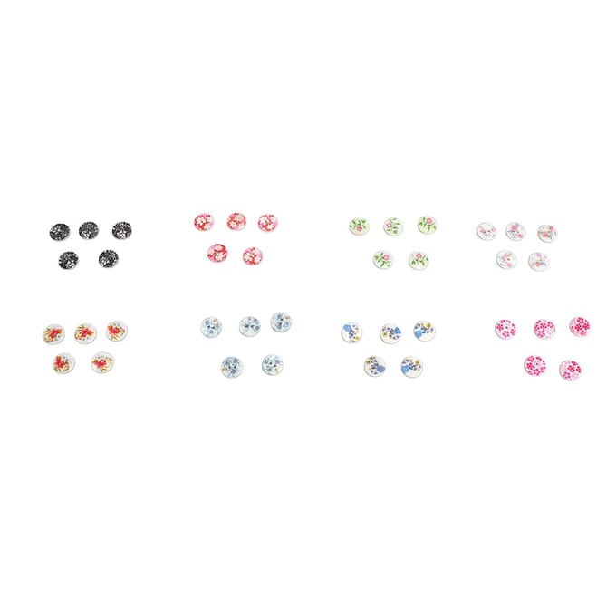 40 Stuks 15mm Schelp Knopen 2 Gaten Waterdicht Decoratieve Knopen Set voor Naaiprojecten Knutselen Spel