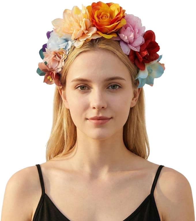 Dailygoods- Bloem Haarband Lichtgewicht - Rozenbloemen - Hoofdband