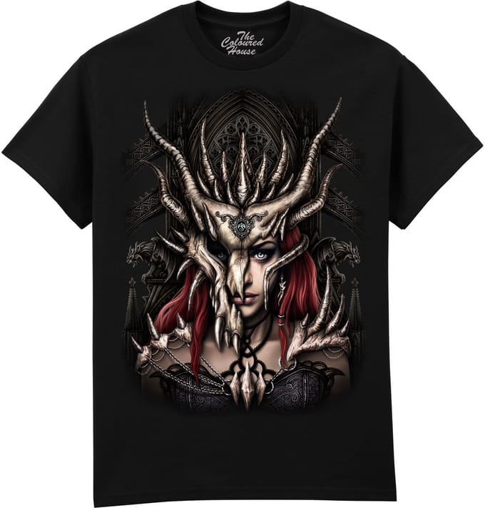 Draak Dragon Mask The Coloured House T-shirt S