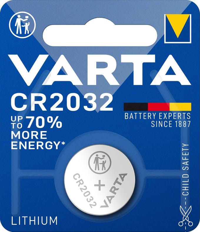 Battery Varta CR-2032 3V - 10 pakjes van 1 stuks - Knoopcel