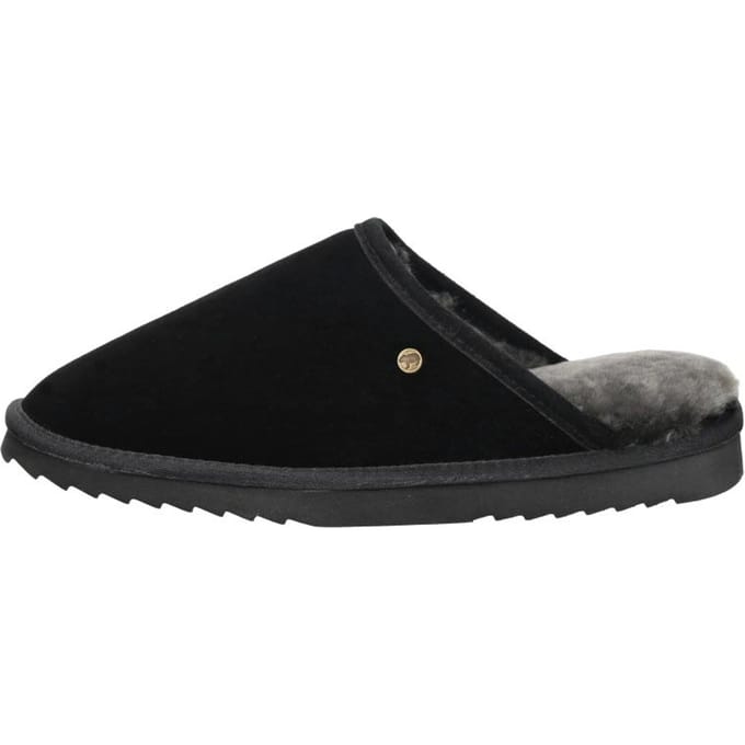 Warmbat Classic Unisex Suede Unisex Sloffen - Zwart