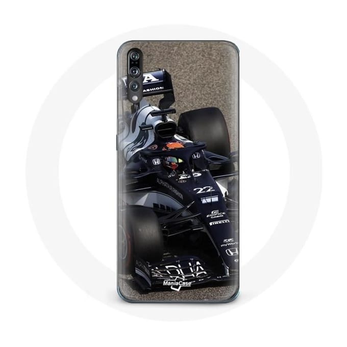Coque - Huawei - P20 - Formule 1 - Yuki Tsunoda - Souple - Bleu bleu