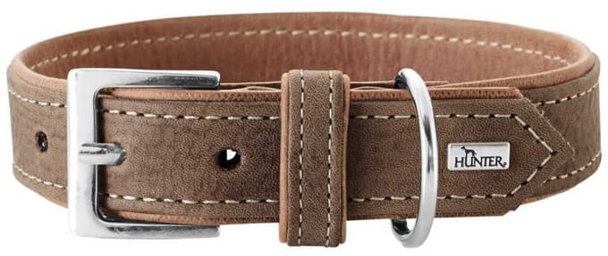 Hunter Hondenhalsband Porto Bruin Maat 35