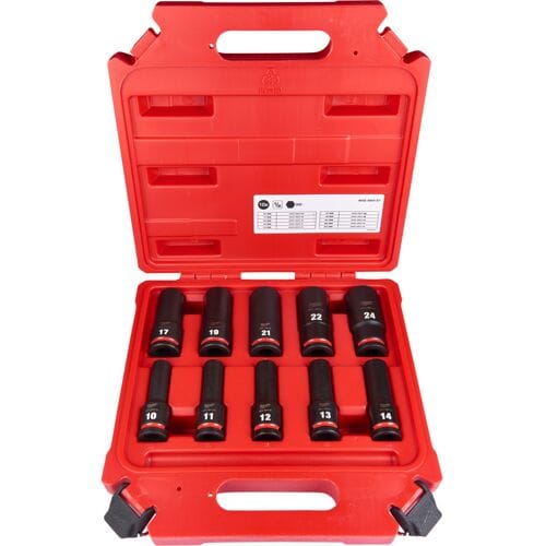 Milwaukee ShockWave™ Krachtdoppenset 1/2 Vierkant | lang | 10-delig - 4932480457