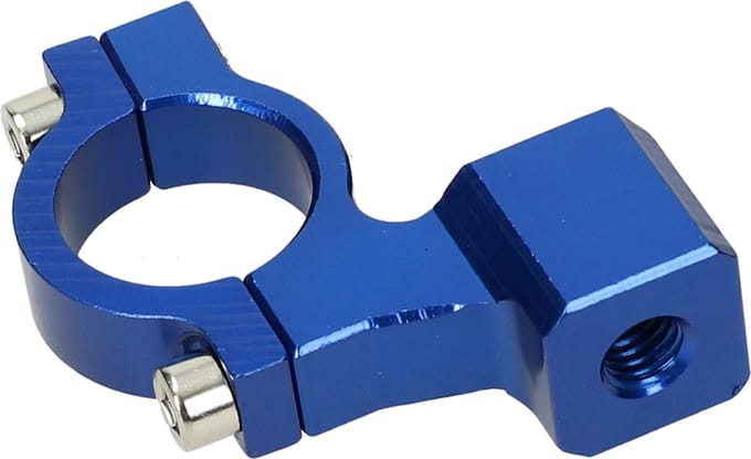 Tun’R spiegelhouder stuurbevestiging M10 CNC blauw