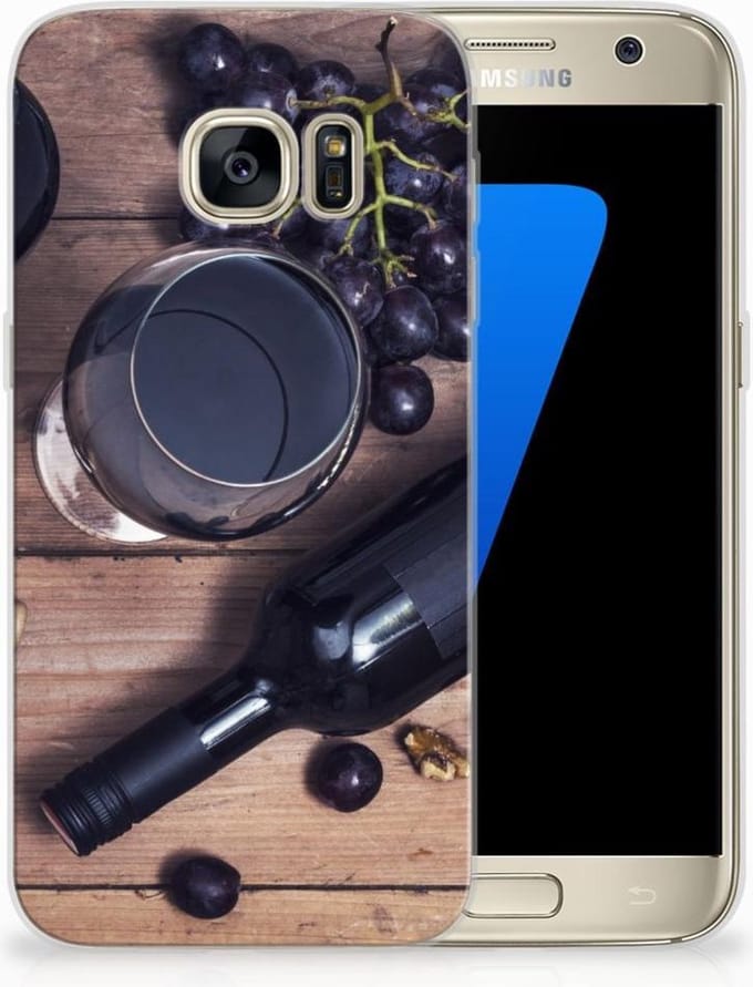 Samsung Galaxy S7 Siliconen Case Wijn