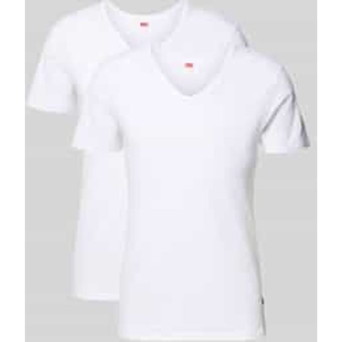 Levi's 2-pack t-shirts men V-Neck - wit