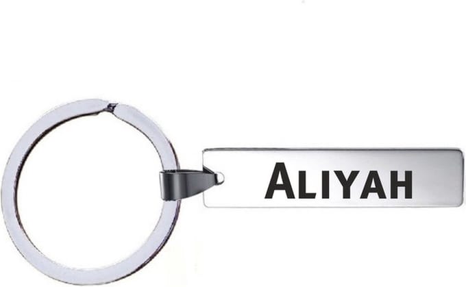 Sleutelhanger Met Naam - Aliyah - RVS