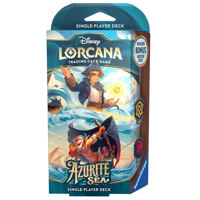 Disney Lorcana Trading Card Game Azurite Sea Amber & Ruby Starter Deck