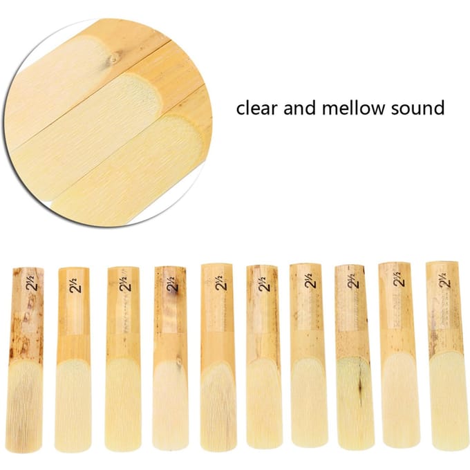 10 pièces en plastique 2,5 bec de saxophone soprano anches pièces de réparation réparation anches accessoire beige