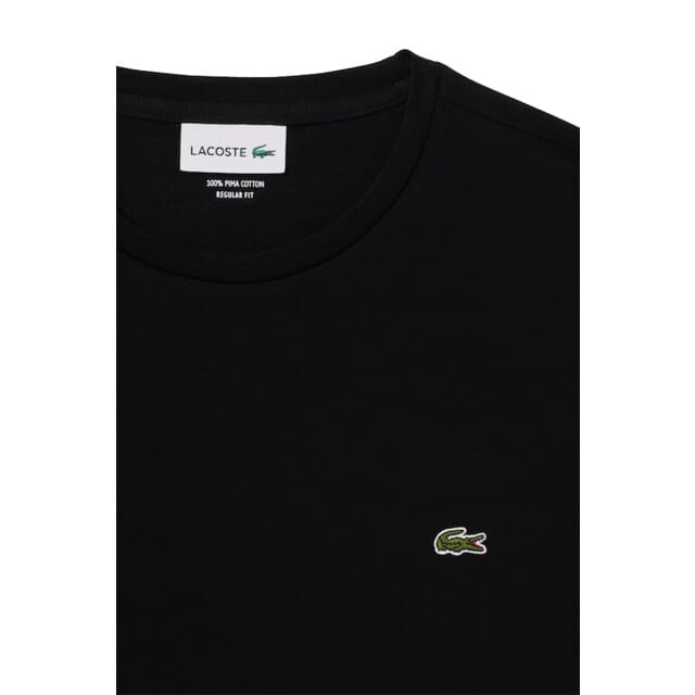 Lacoste Heren T-shirt - Black - Maat M