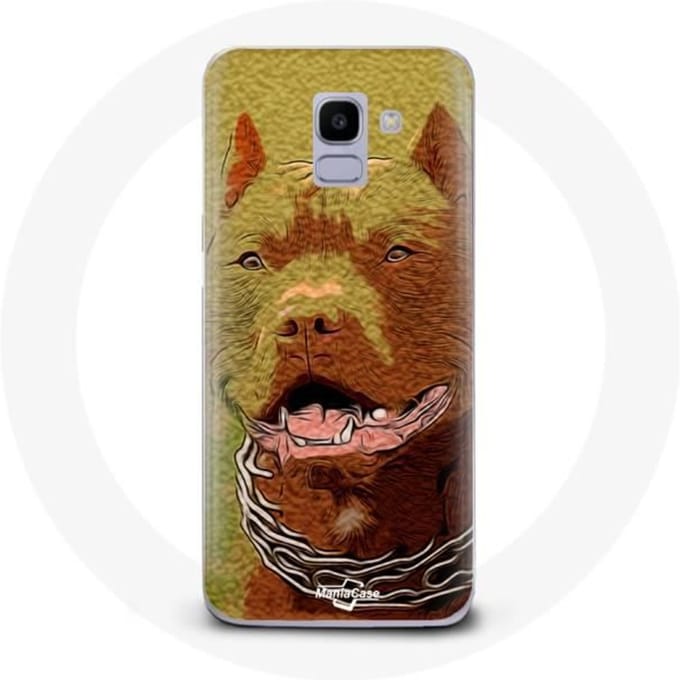 Coque pour Samsung Galaxy A8 2018 American Pit Bull Terrier