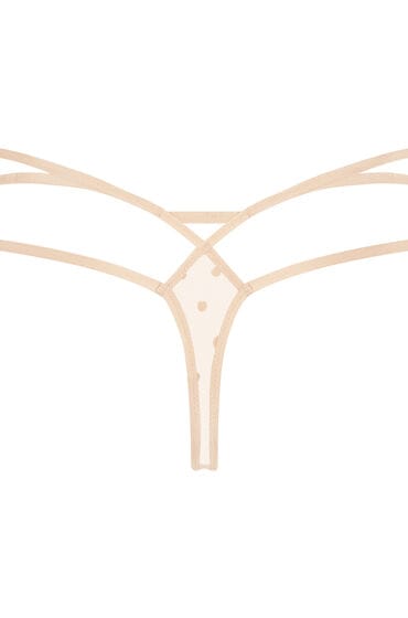 Hunkemöller Dames Lingerie String Melda - Beige - maat S