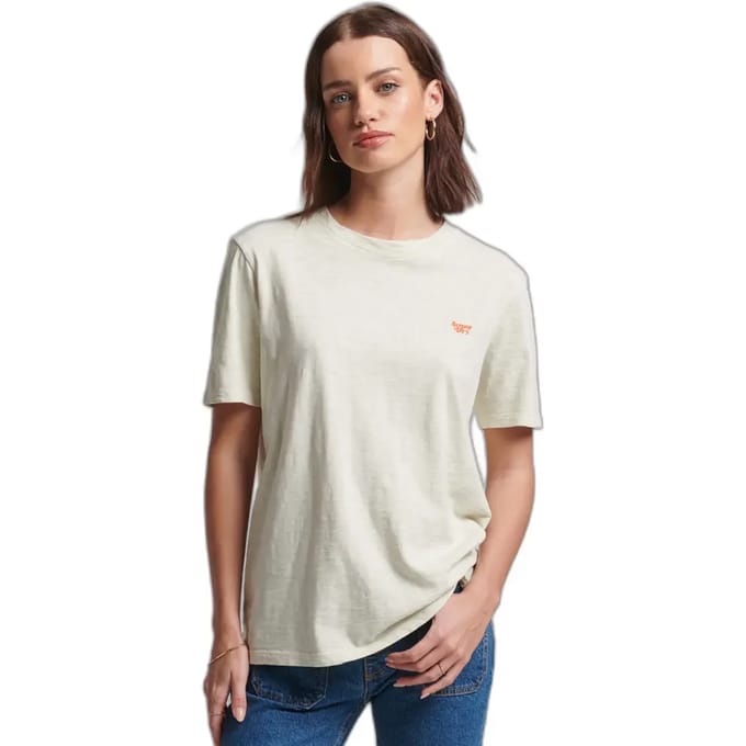 Superdry Vintage Surf Tee Dames T-shirt - Crème - Maat M