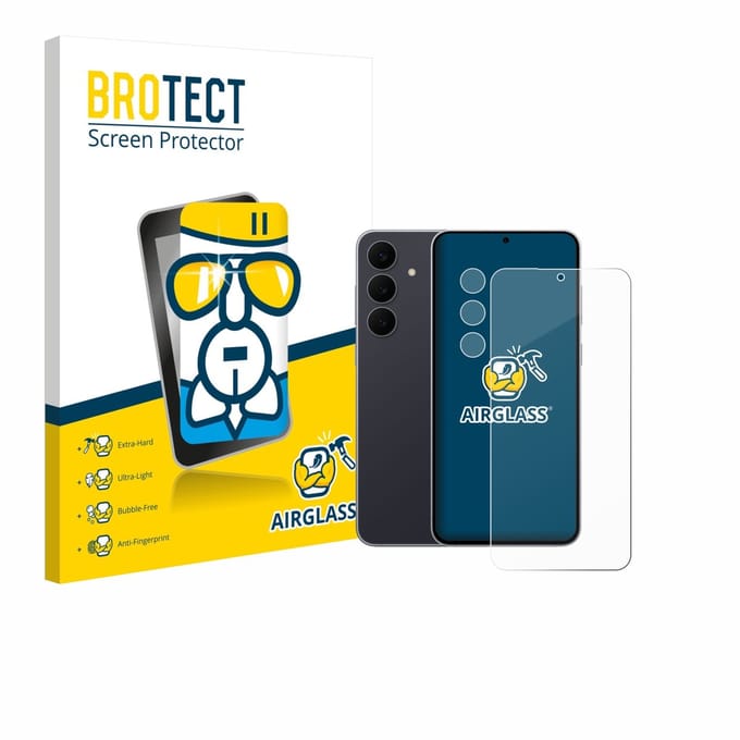 Screenprotector voor Samsung Galaxy S25 FE Enterprise Edition (Voor+Camera) Beschermglas transparant