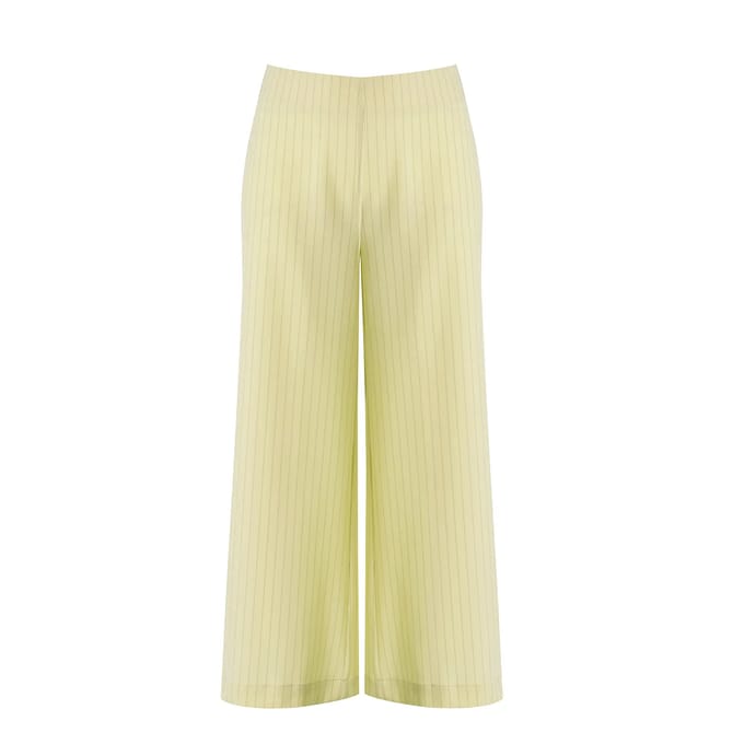 Vrouwelijke brede gestreepte broek Mat Fashion